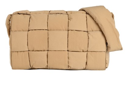 Padded Cassette, £450, Handbags, Beige, Nylon, Front view